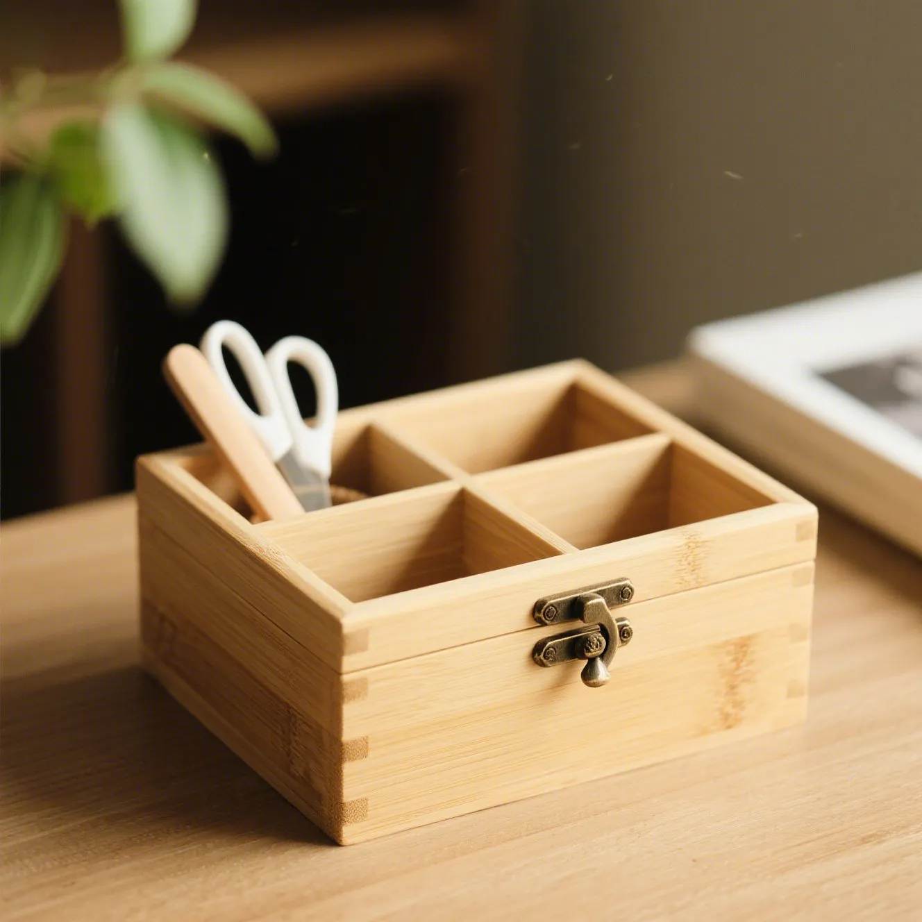 Bamboo Storage Box - view 1